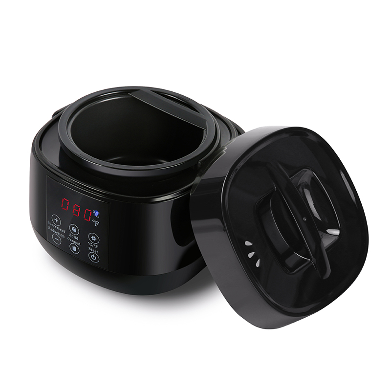 סיר היתוך שעווה קטן עם ידית שחורה